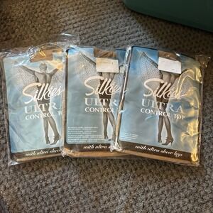 Silkies Ultra Control Top Queen-Nude XL Natural Pantyhose Ultra Sheer Legs030501